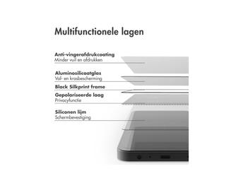 Accezz Tempered Glass Privacy Screen Protector for the Apple iPhone 17 / 17 Pro / 16 Pro