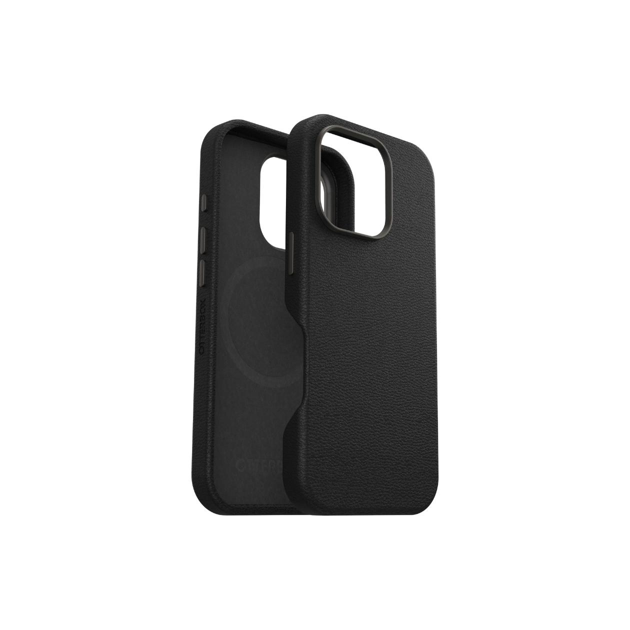 OtterBox Symmetry Cactus Leather Apple iPhone 16 Pro Noir Ash - black