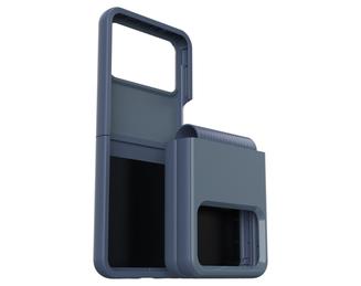 OtterBox Symmetry Series Flex - Back cover for mobile phone - antimicrobial - synthetic rubber, polycarbonate - bluetiful (blue) - for Samsung Galaxy Z Flip4