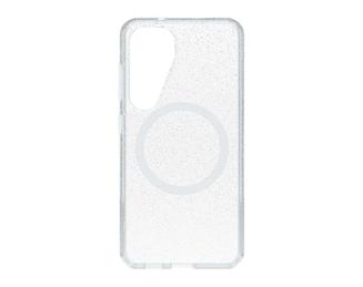 OtterBox Symmetry Series Clear - Back cover for mobile phone - with magnets - polycarbonate layer, thermoplastic elastomer (TPE) - stardust 3.0 (clear) - for Samsung Galaxy S25