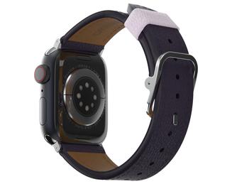 OtterBox Symmetry - Band for smart watch - 41/40/38mm, cactus leather - plum luxe - for Apple Watch Hermès Series 7, Hermès Series 9, Nike Series 7, Series 10, Series 8, Series 9