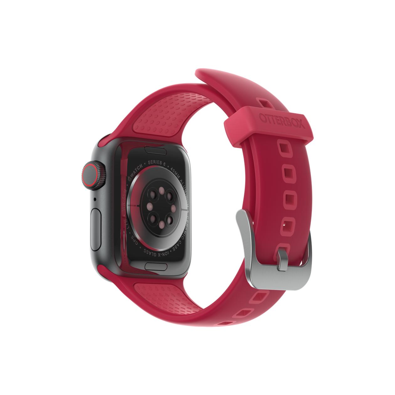 OtterBox All Day Comfort - Band for smart watch - 38/40/41mm - rouge rubellite (pink) - for Apple Watch Hermès Series 7, Hermès Series 9, Nike Series 7, Series 10, Series 8, Series 9