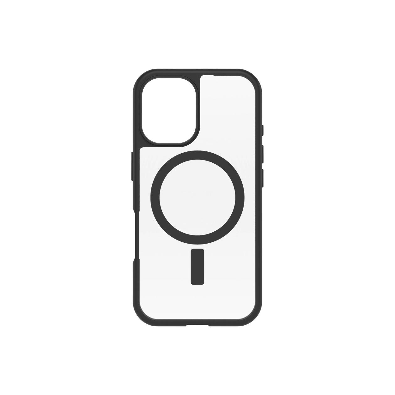 OtterBox React MagSafe Apple iPhone 16 Black Crystal - clear/black