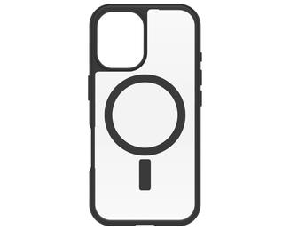 OtterBox React MagSafe Apple iPhone 16 Black Crystal - clear/black