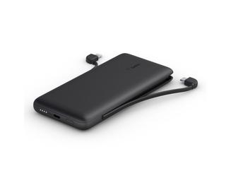 Belkin BoostCharge Plus - Power bank - 10000 mAh - 23 Watt - Fast Charge, PD - 2 output connectors (Lightning, 24 pin USB-C) - black