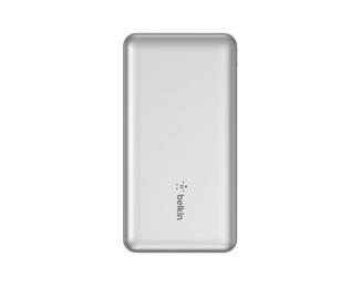 Belkin BoostCharge - Power bank - 20000 mAh - 15 Watt - 3 A - 3 output connectors (2 x USB, 24 pin USB-C) - on cable: USB-C - space grey