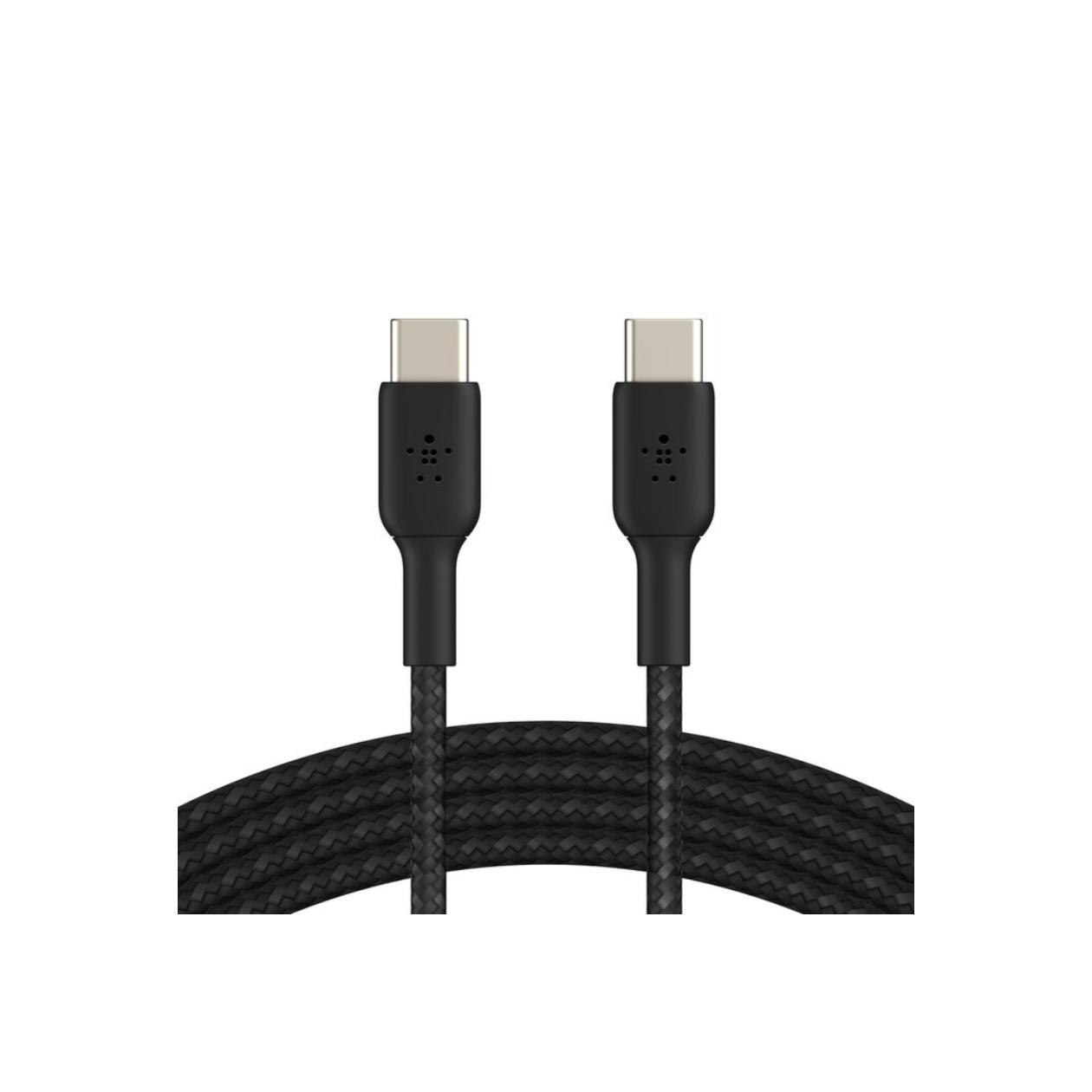 Belkin BoostCharge - USB cable - 24 pin USB-C (M) to 24 pin USB-C (M) - 2 m - black