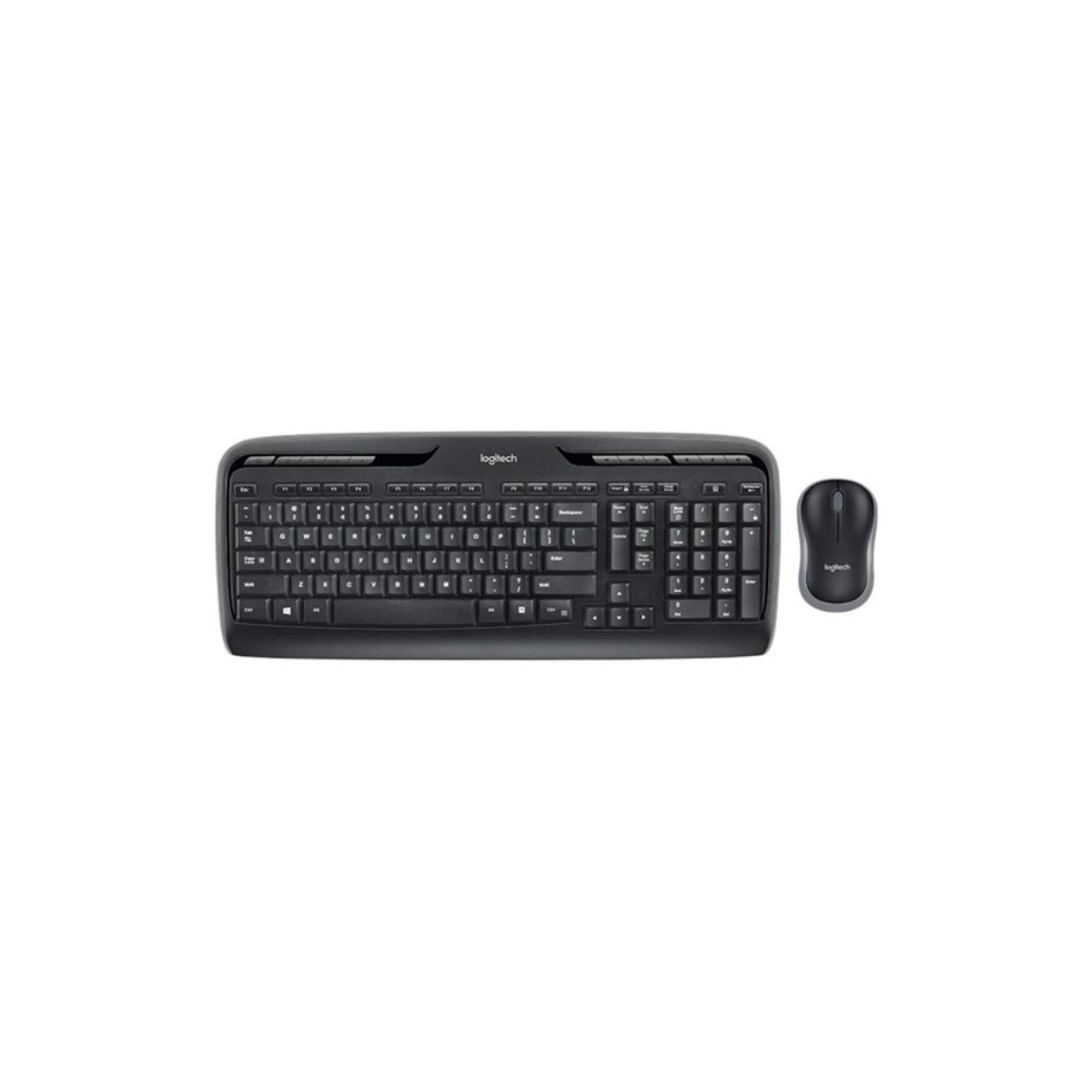 Logitech Wireless Combo MK330 - Keyboard and mouse set - wireless - 2.4 GHz - Spanish - black