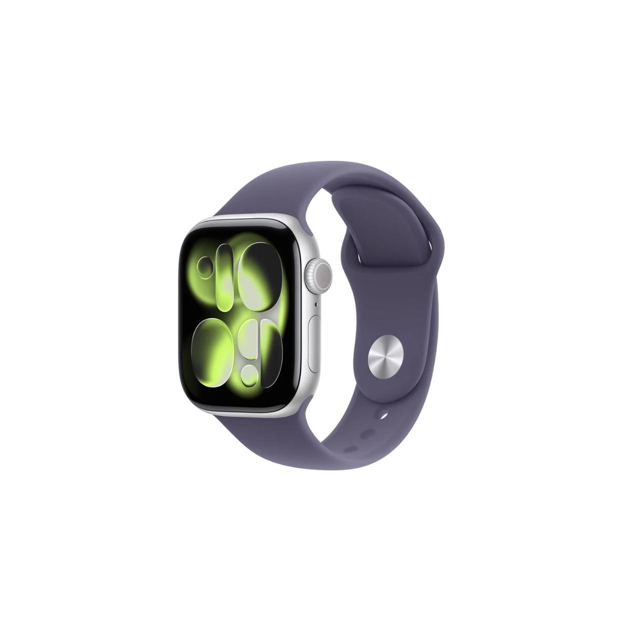 Apple Watch Series 11 GPS 42mm Silver Aluminium Case with Purple Fog Sport Band - M/L