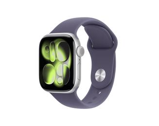 Apple Watch Series 11 GPS 42mm Silver Aluminium Case with Purple Fog Sport Band - M/L