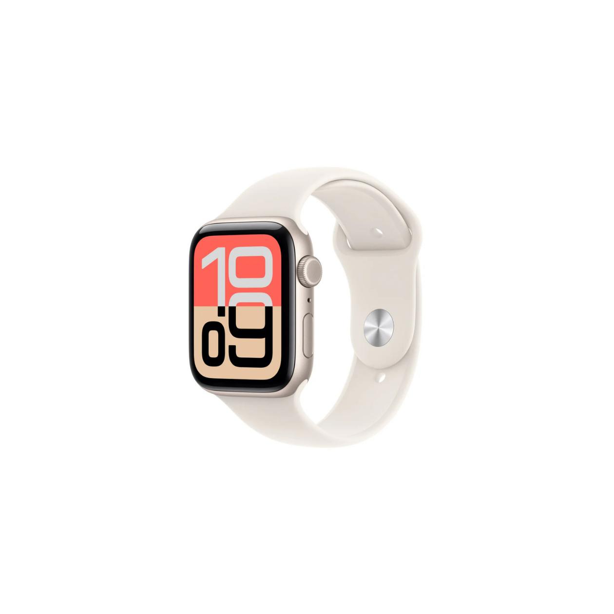 Apple Watch SE 3 GPS + Cellular 44mm Starlight Aluminium Case with Starlight Sport Band - S/M