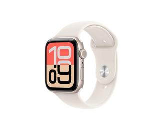 Apple Watch SE 3 GPS + Cellular 44mm Starlight Aluminium Case with Starlight Sport Band - S/M