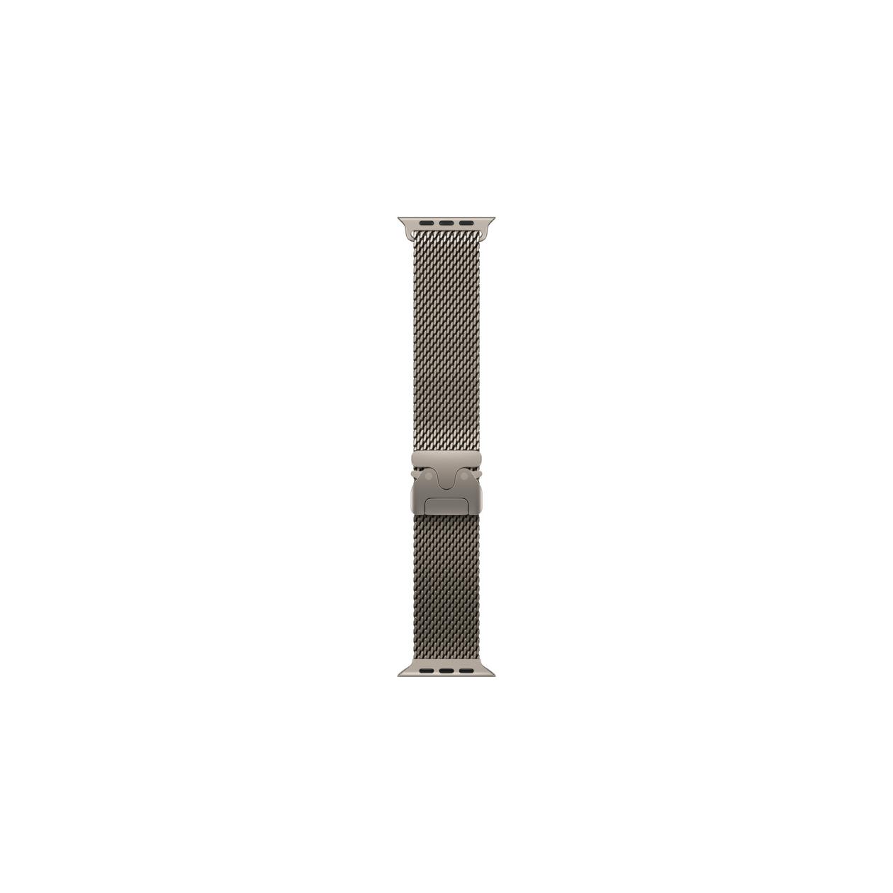 49mm Natural Titanium Milanese Loop - Medium