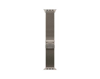49mm Natural Titanium Milanese Loop - Medium