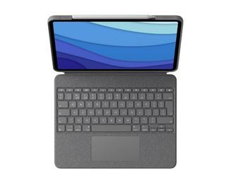 Logitech Combo Touch - Keyboard and folio case - with trackpad - backlit - Apple Smart connector - QWERTY - Italian - graphite - for Apple 11-inch iPad Pro M4 Wi-Fi, M4 Wi-Fi + Cellular