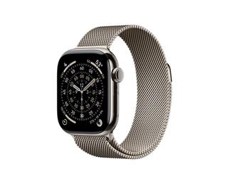 Apple Watch Series 11 GPS + Cellular 42mm Natural Titanium Case with Natural Milanese Loop