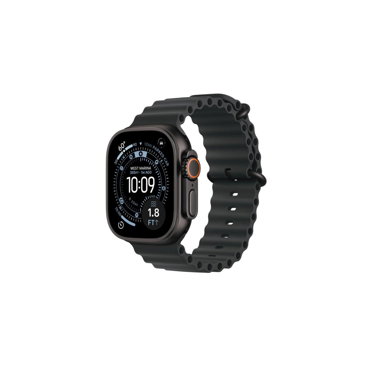 Apple Watch Ultra 3 GPS + Cellular 49mm Black Titanium Case with Black Ocean Band