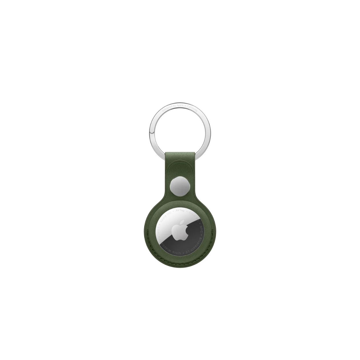 AirTag FineWoven Key Ring - Moss