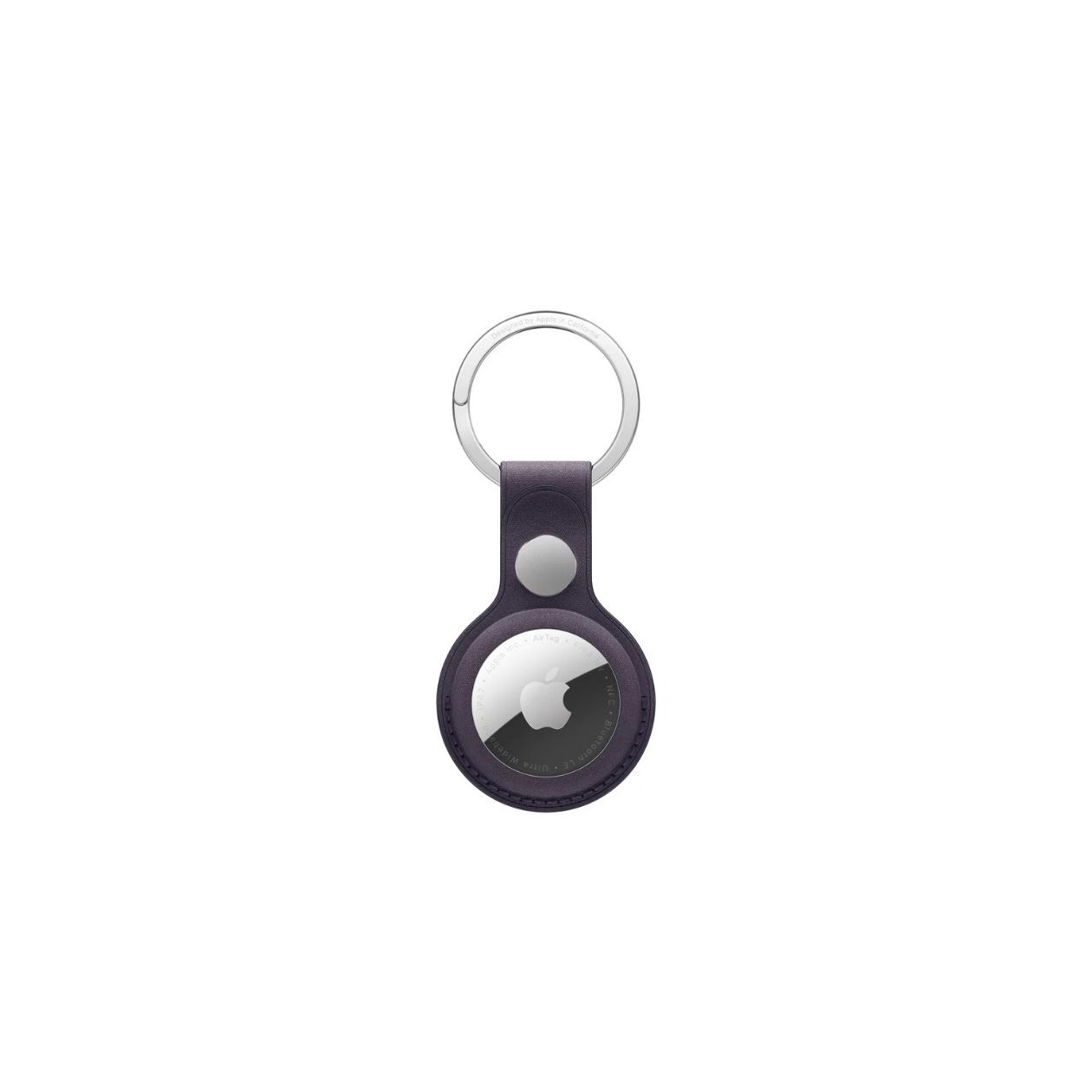 AirTag FineWoven Key Ring - Midnight Purple