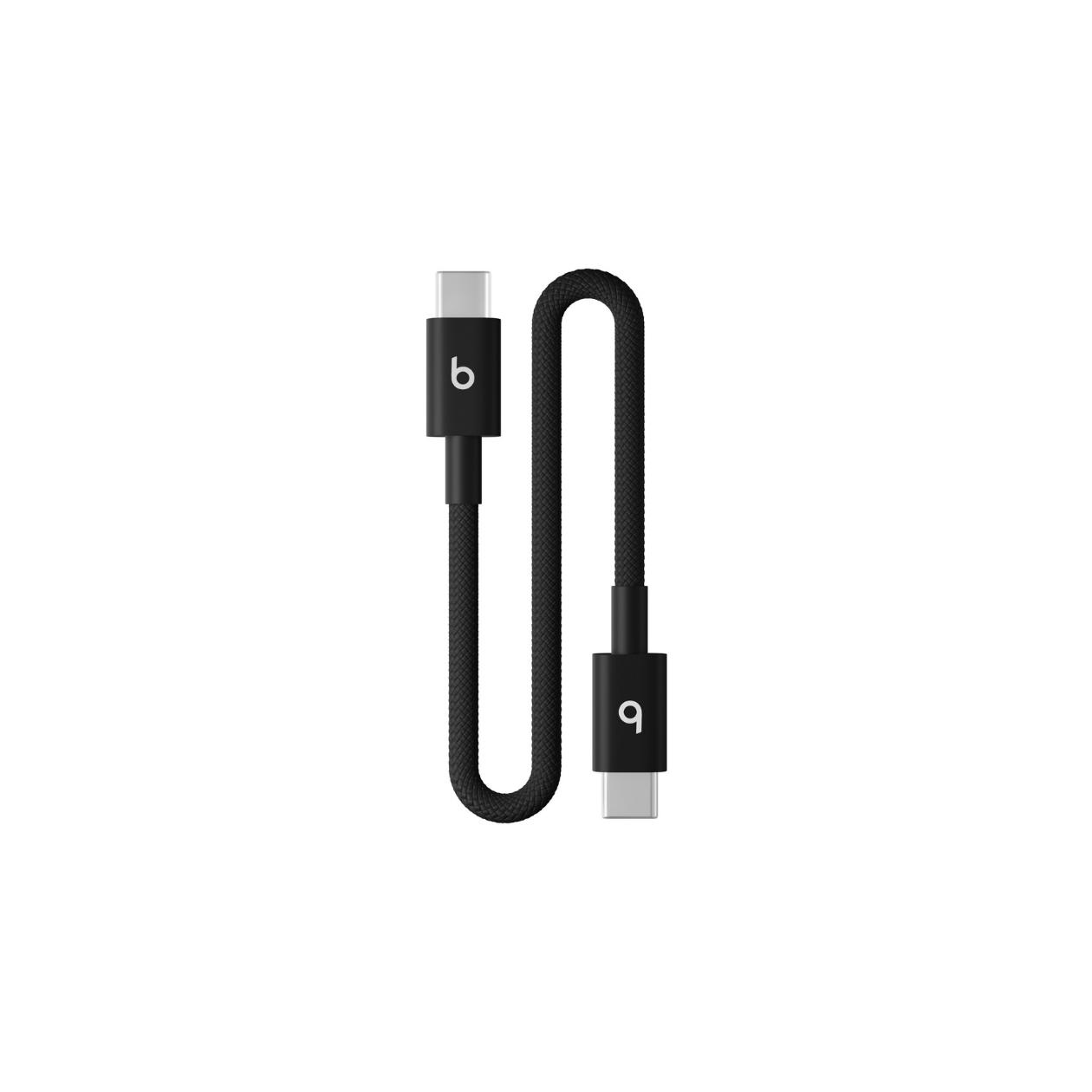 Beats USB-C to USB-C Woven Short Cable (20 cm) - Bolt Black