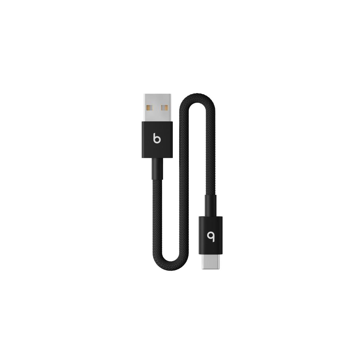 Beats USB-A to USB-C Woven Short Cable (20 cm) - Bolt Black