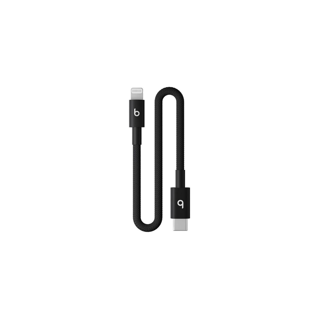 Beats USB-C to Lightning Woven Short Cable (20 cm) - Bolt Black