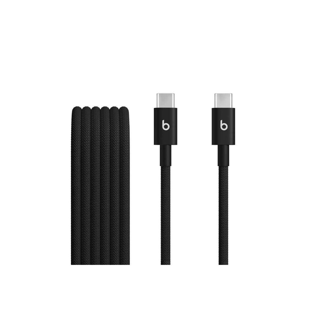 Beats - USB cable - USB-C (M) to USB-C (M) - USB 2.0 - 1.5 m - Fast Charging up to 60W - bolt black