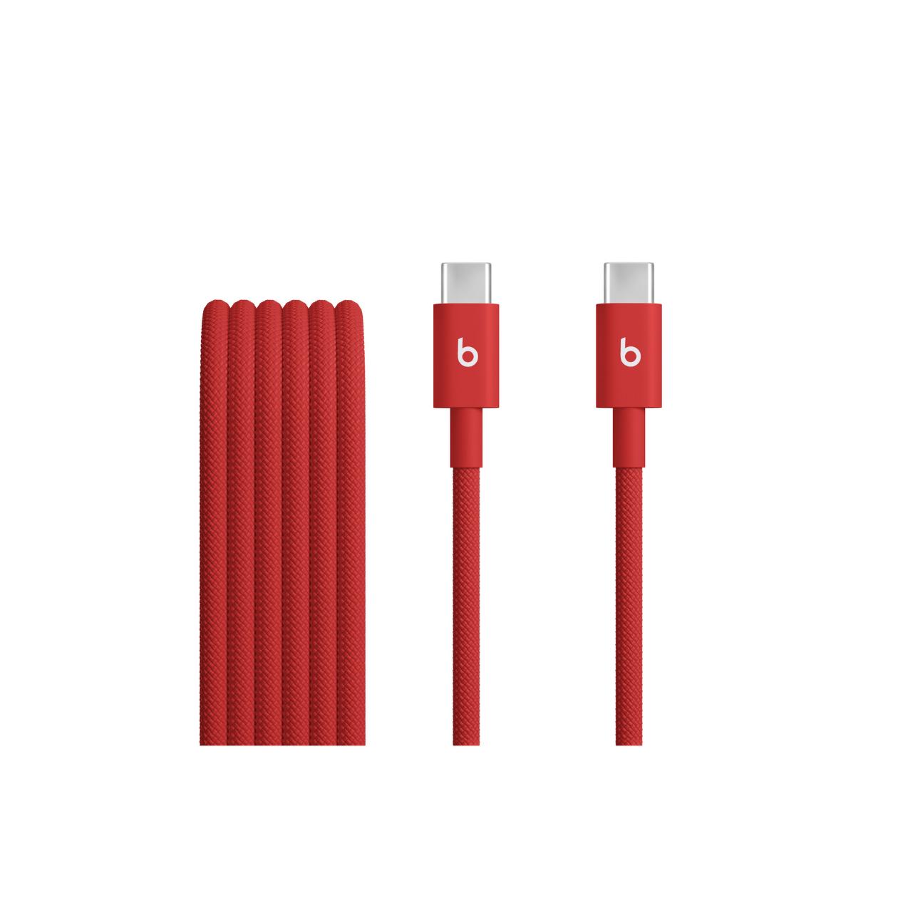 Beats USB-C to USB-C Woven Cable (1.5 m) - Rapid Red