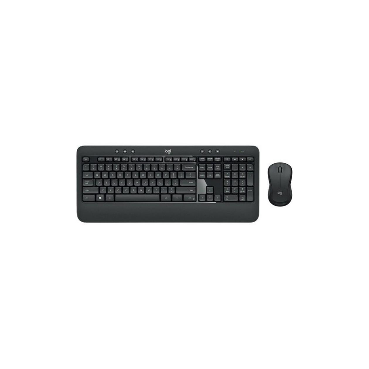 Logitech MK540 Advanced - Keyboard and mouse set - wireless - 2.4 GHz - Slovenian / Croatian - dark grey