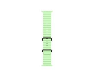 49mm Neon Green OceanBand - Black Titanium Finish