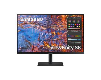 Samsung ViewFinity S8 S32B800PXP - S80PB Series - LED monitor - 32\" - 3840 x 2160 4K @ 60 Hz - IPS - 350 cd/m² - 1000:1 - DisplayHDR 600 - 5 ms - HDMI, DisplayPort, USB-C - black