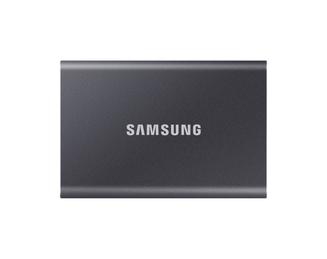 Samsung T7 MU-PC2T0T - SSD - encrypted - 2 TB - external (portable) - USB 3.2 Gen 2 (USB-C connector) - 256-bit AES - titan grey