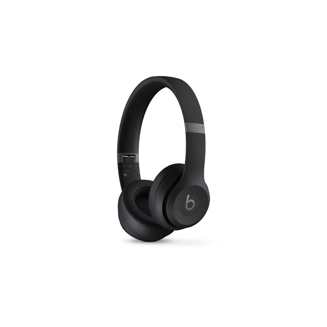 Beats Solo 4 - Headphones with mic - on-ear - Bluetooth - wireless - 3.5 mm jack, USB-C - noise isolating - matte black