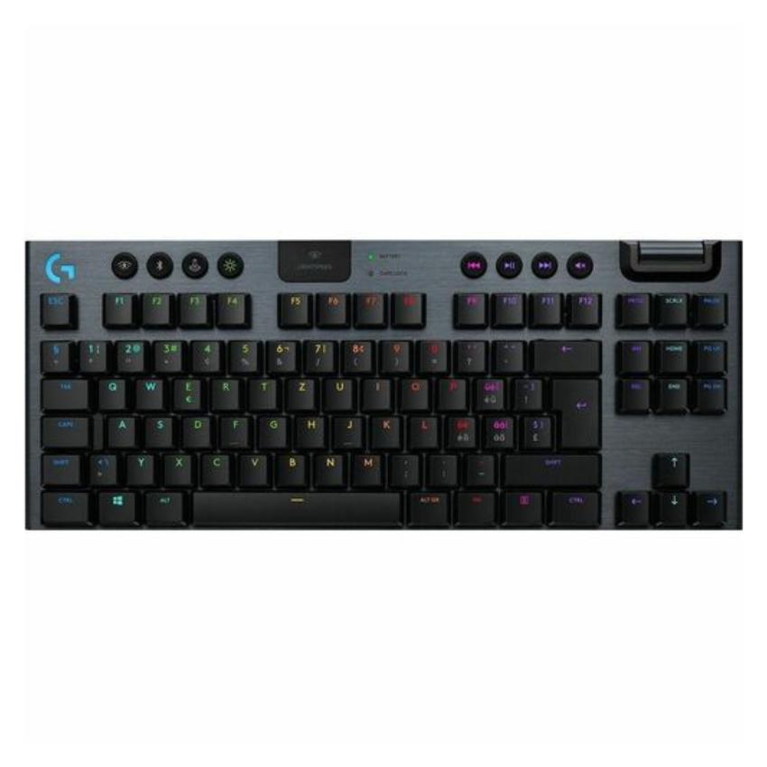 Logitech G G915 TKL - Keyboard - backlit - wireless - USB, Bluetooth, 2.4 GHz - key switch: GL Clicky - carbon