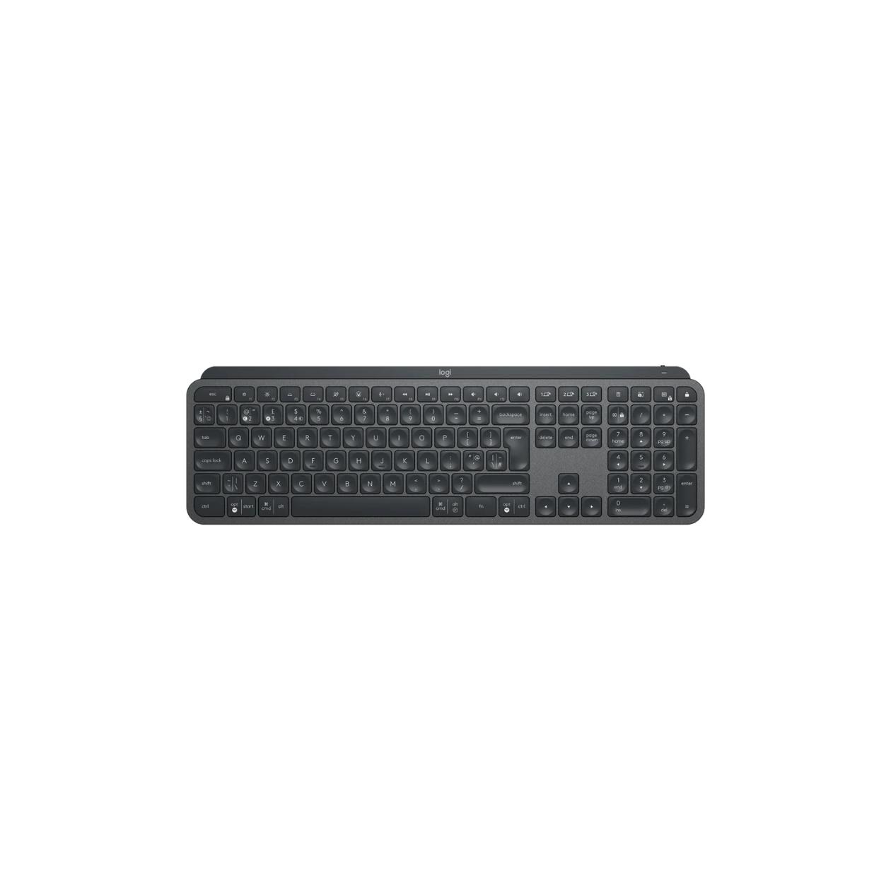 Logitech MX Keys for Business - Keyboard - backlit - wireless - Bluetooth, 2.4 GHz - QWERTY - UK - graphite