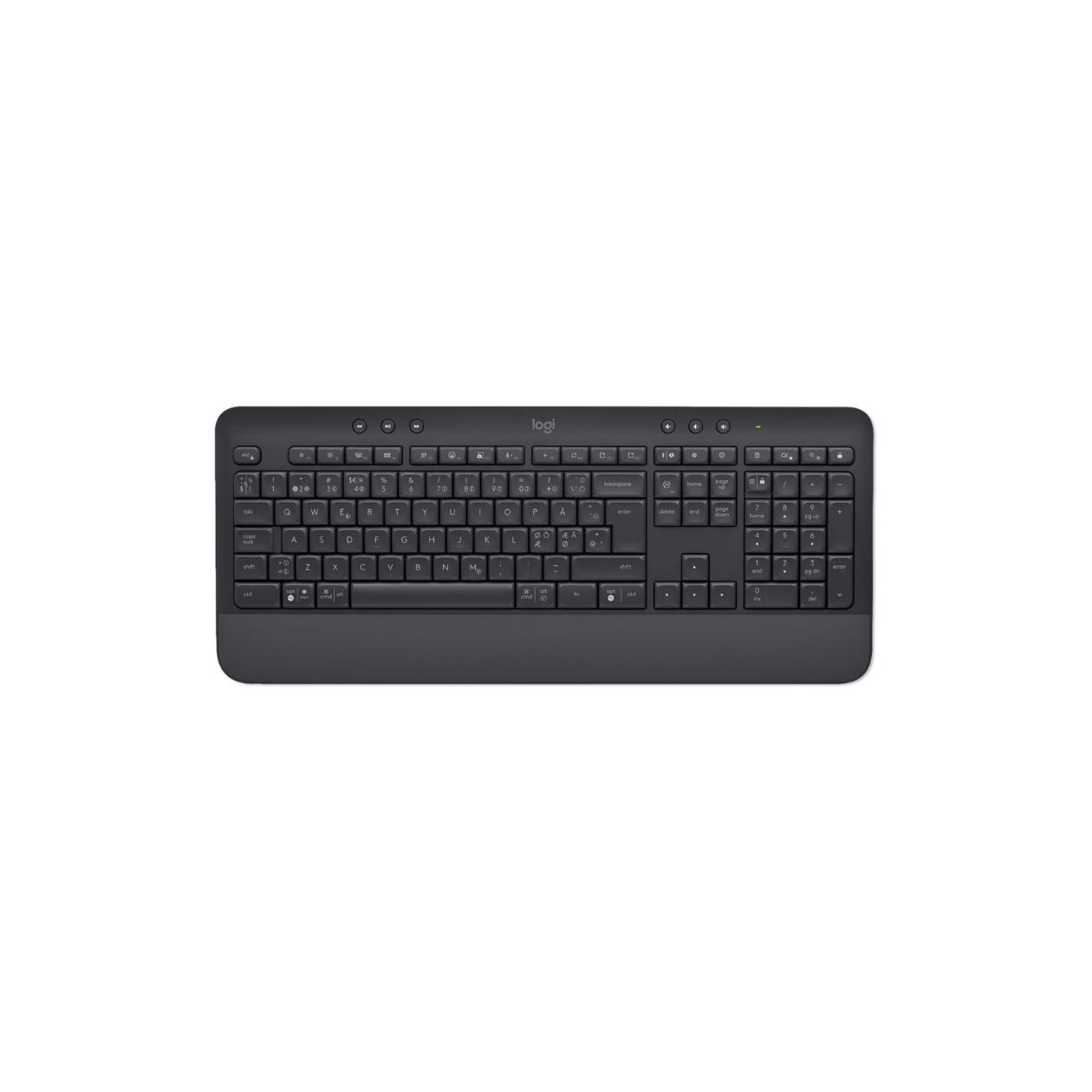 Logitech Signature K650 - Keyboard - wireless - Bluetooth 5.1 - QWERTY - US International - graphite
