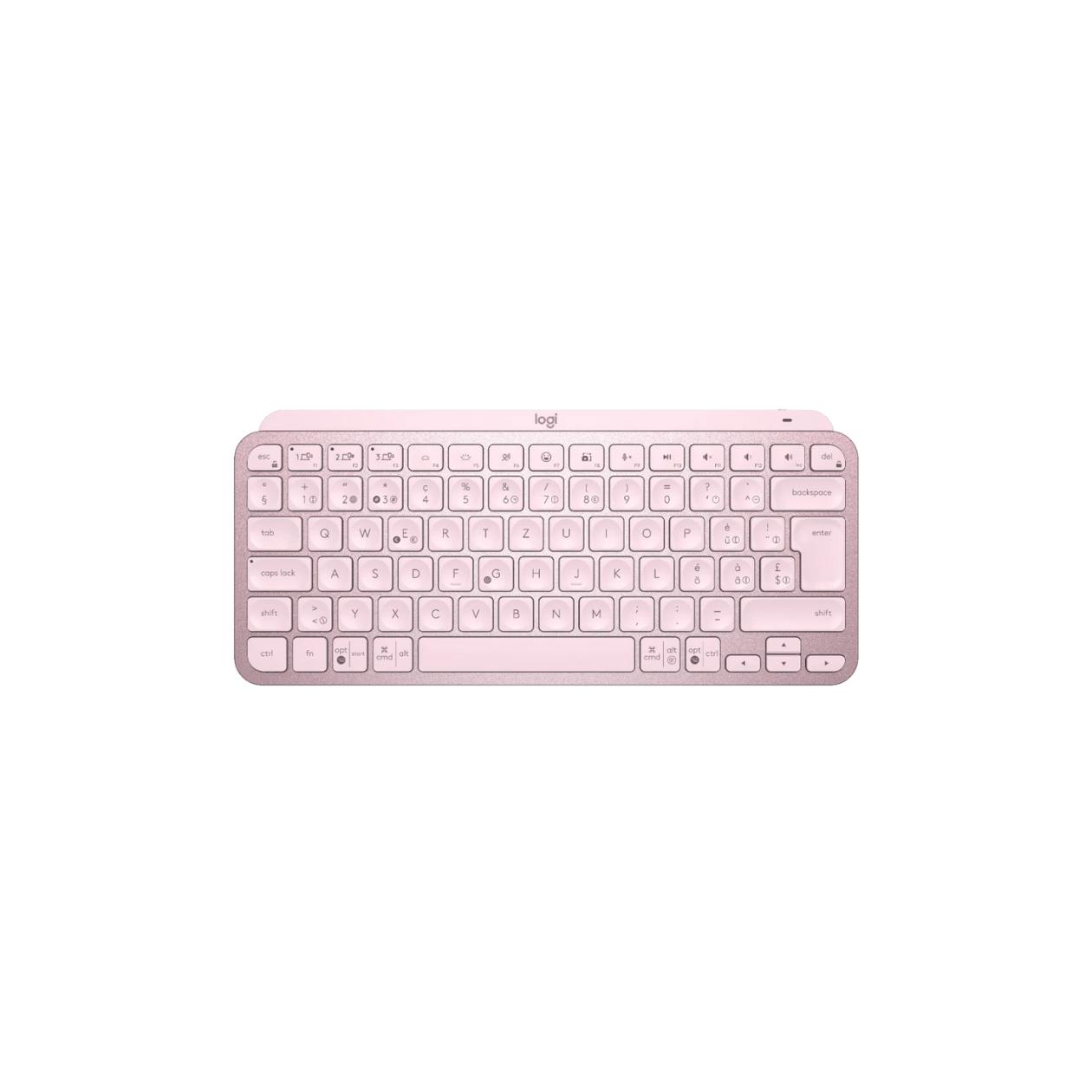 MX Keys Mini Minimalist Wireless Illuminated Keyboard - ROSE - CH - CENTRAL QWERTZ
