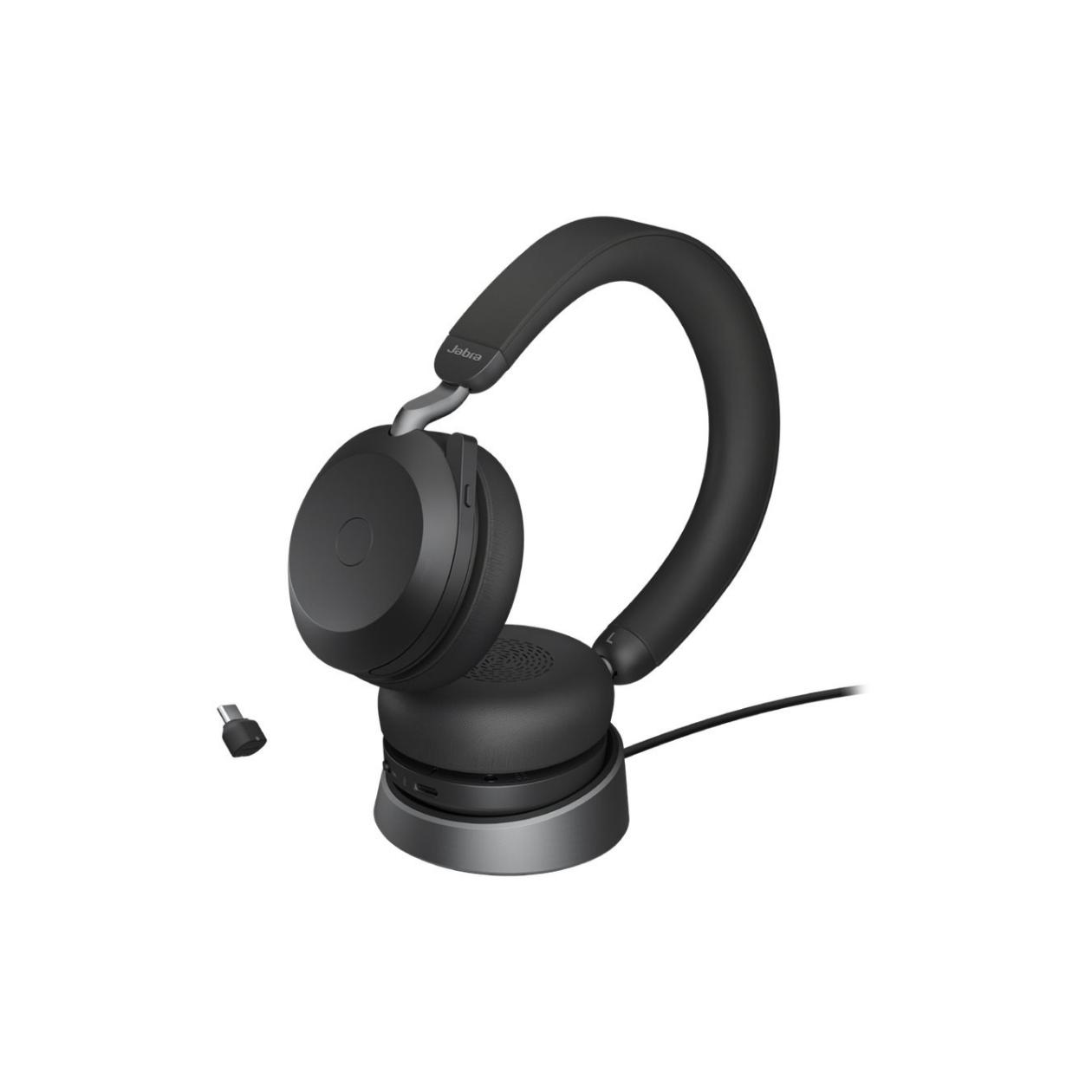Jabra Evolve2 75 Link380c UC Stereo Stand Black