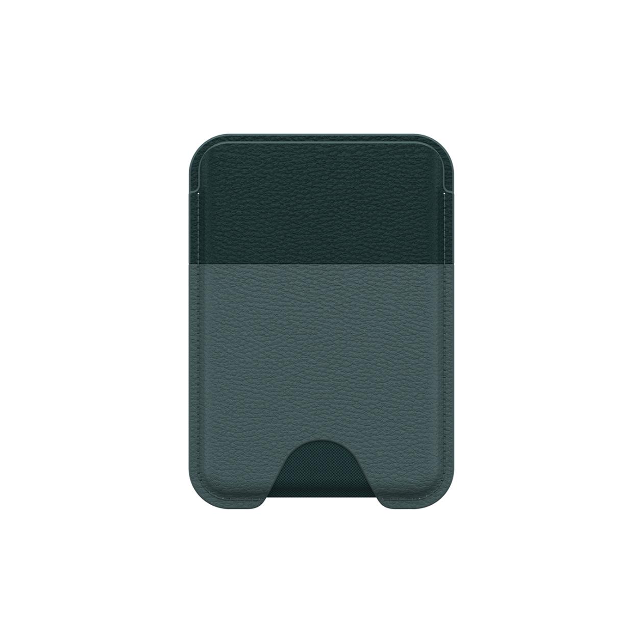 OtterBox Symmetry Series - Wallet for credit card - MagSafe compatibility - cactus leather, polyurethane - sagebrush (green)