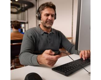 HP Poly Mission 825 Stereo USB Wired Headset (Bulk)