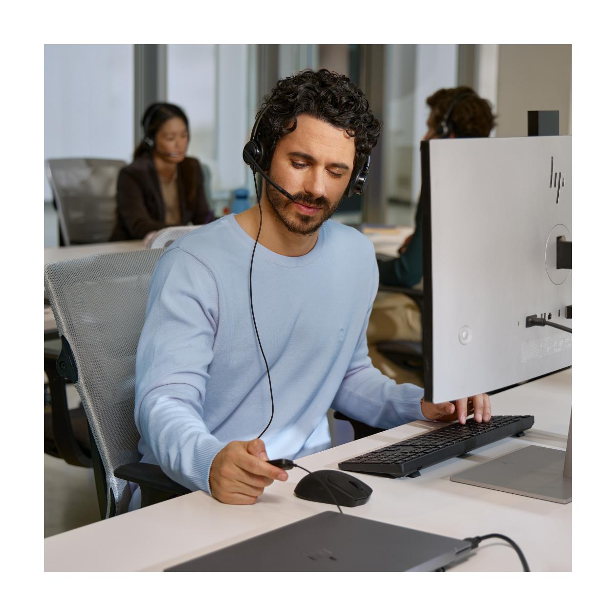 HP Poly Mission 425 Stereo USB Wired Hea