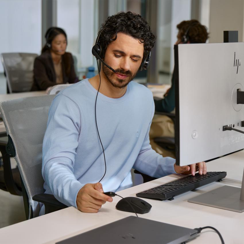 HP Poly Mission 425 Stereo USB Wired Hea