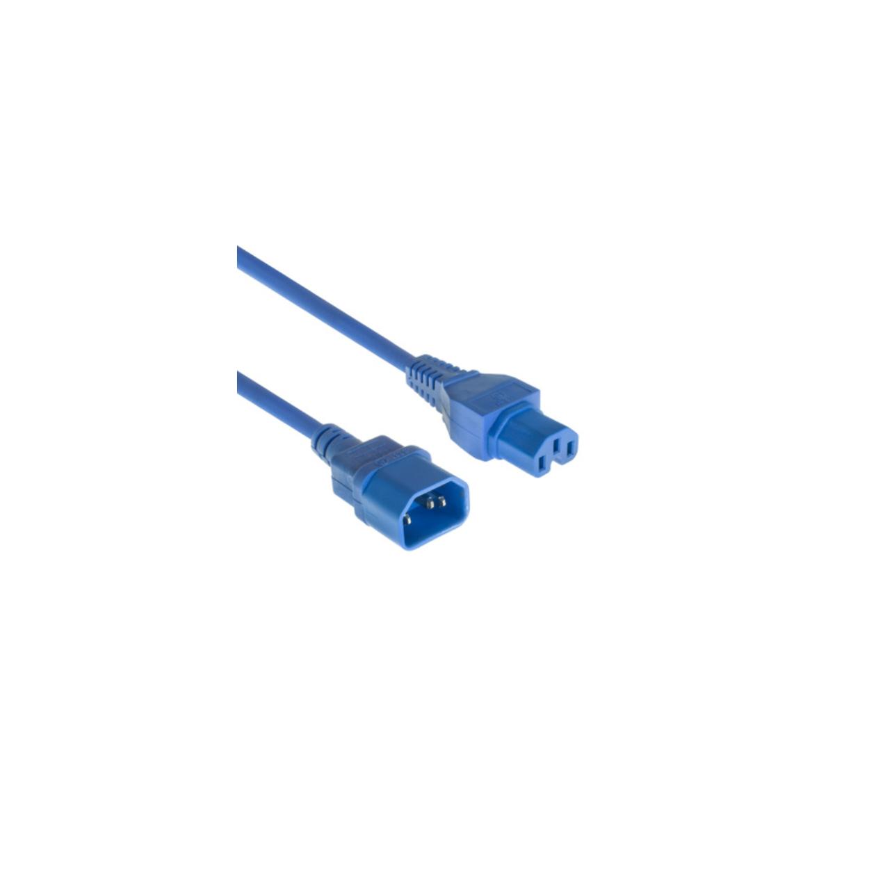 POWERCORD C14-C15 BU 3.00M. 1 stk