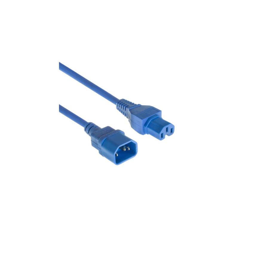 POWERCORD C14-C15 BU 3.00M. 1 stk
