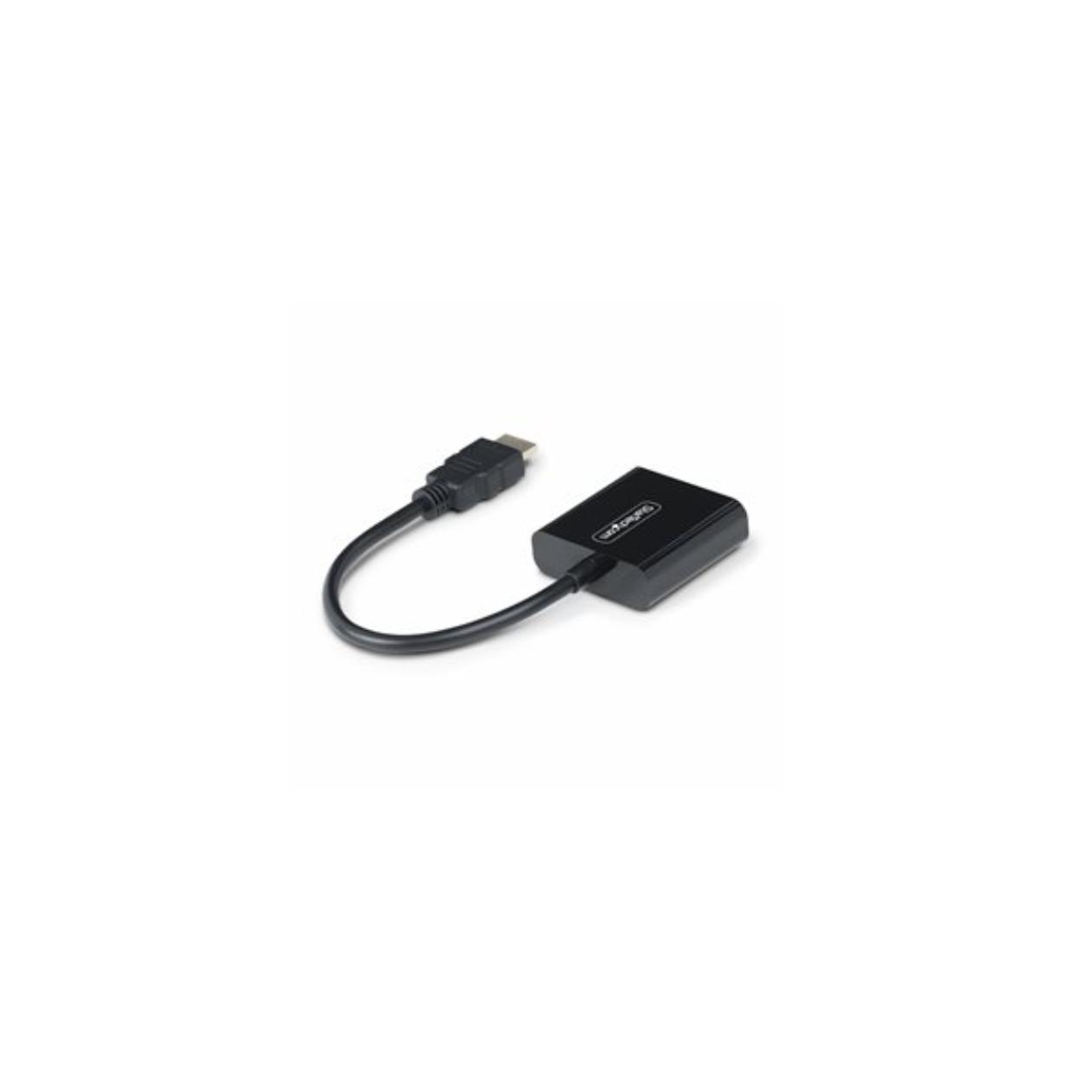 StarTech.com HDMI to VGA Adapter, 1080p, Active Video Converter - Adapter - HDMI male to HD-15 (VGA) female - 18.95 cm - black - 1080p support, active, bus powered
