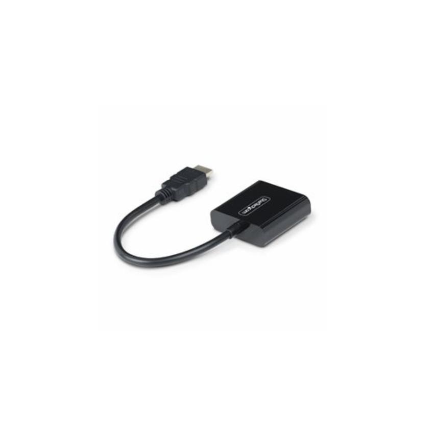 StarTech.com HDMI to VGA Adapter, 1080p, Active Video Converter - Adapter - HDMI male to HD-15 (VGA) female - 18.95 cm - black - 1080p support, active, bus powered