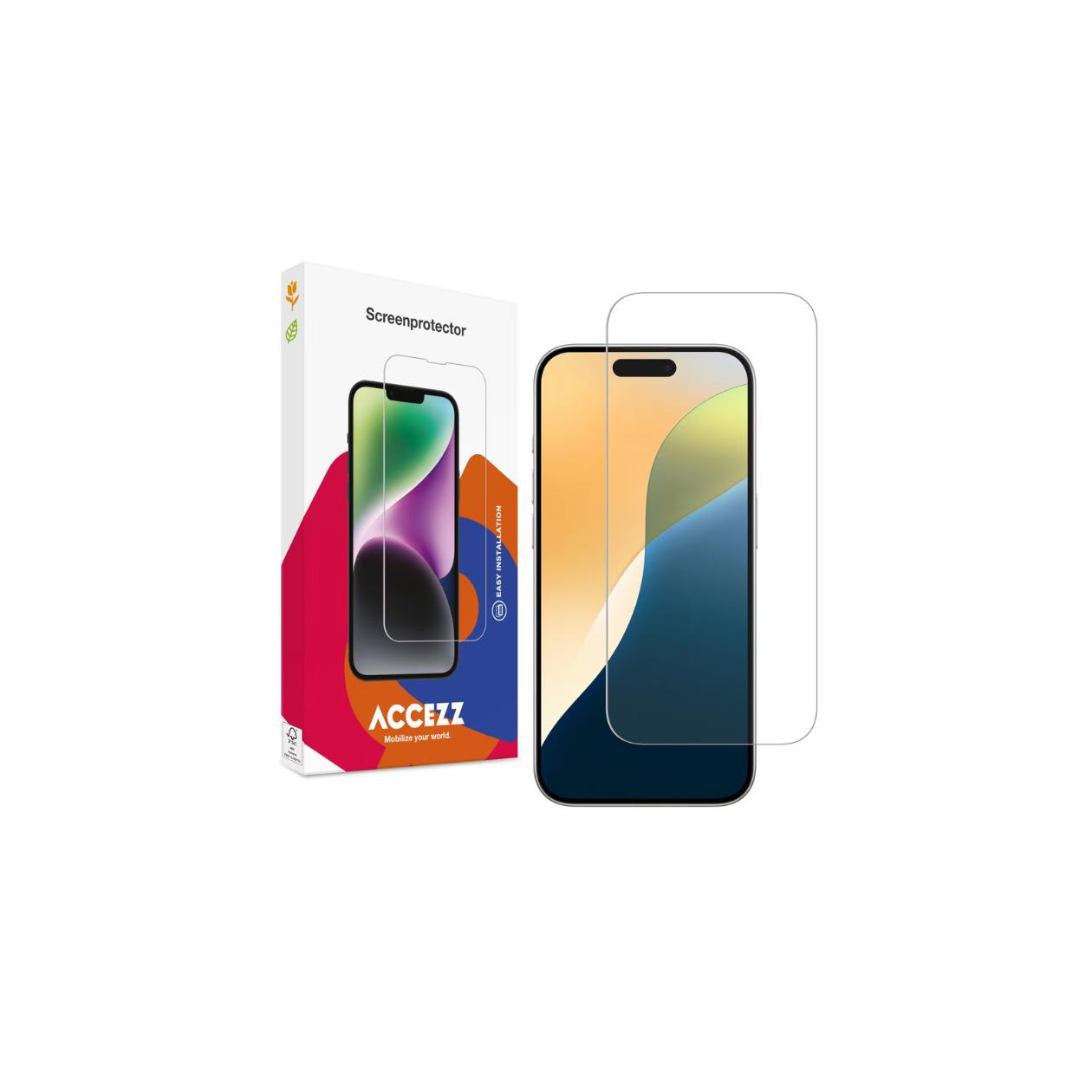 Accezz Tempered Glass Screen Protector for the Apple iPhone 17 / 17 Pro / 16 Pro