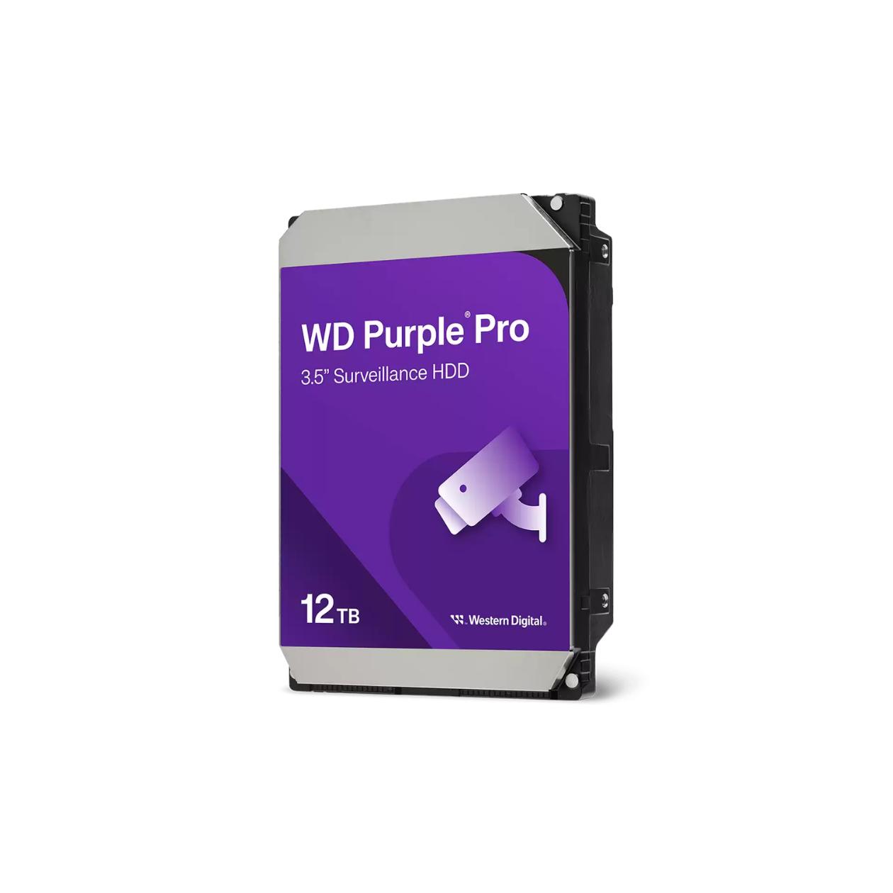 WD Purple Pro WD122PURP - Hard drive - 12 TB - internal - 3.5\" - SATA 6Gb/s - 7200 rpm - buffer: 512 MB