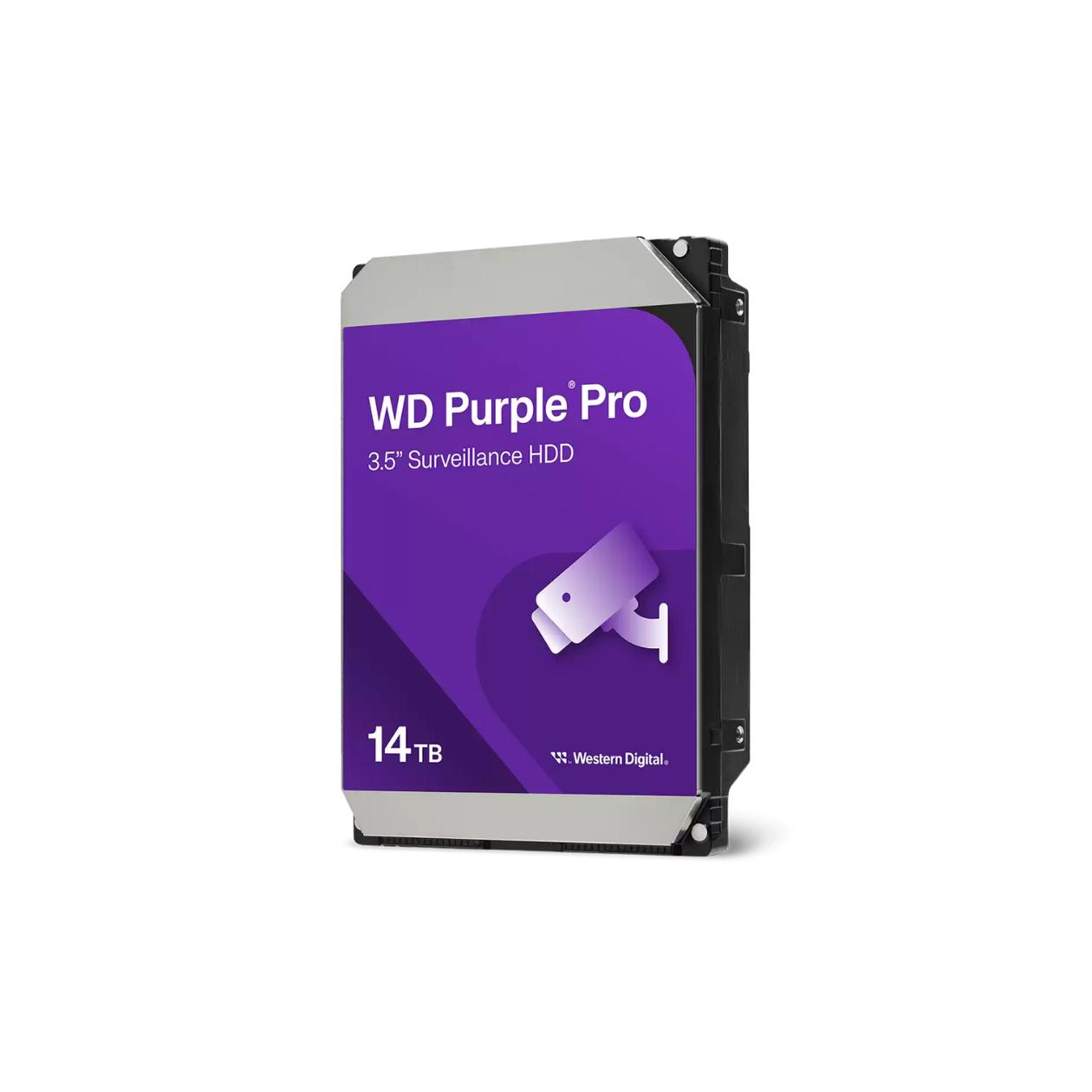 WD Purple Pro WD141PURP - Hard drive - 14 TB - internal - 3.5\" - SATA 6Gb/s - 7200 rpm - buffer: 512 MB