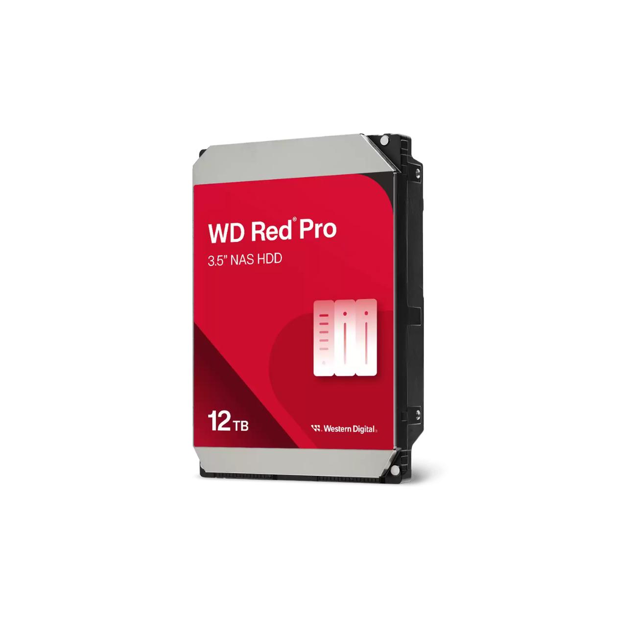WD Red Pro WD122KFBX - Hard drive - Enterprise - 12 TB - internal - 3.5\" - SATA 6Gb/s - 7200 rpm - buffer: 512 MB